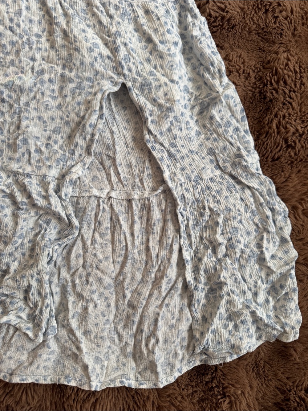 Floral Maxi Dress in Light Blue - Picture 3 of 4